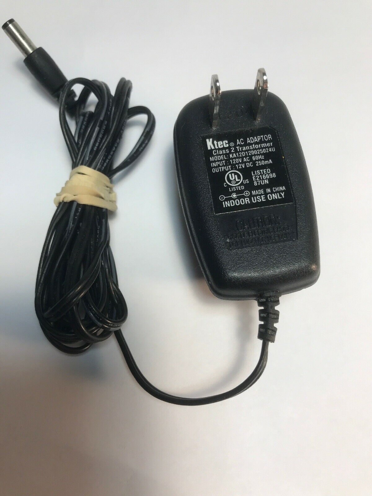 New Ktec KA12D120025024U 12V 250mA Transformer AC Adapter Power Supply Charger Specification: Bran